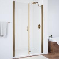 Дверь для душевой кабины в нишу Vegas Glass EP-F-2 100 05 01 профиль бронза, стекло прозрачное