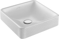 Раковина Jacob Delafon Vox EVG102-PT4 накладная, парижское бистро, 40x40 см, белая