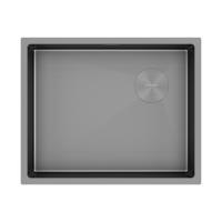 Кухонная мойка 540 мм Paulmark NEXT-SKEW 54 UNI, PM885444-MG, цвет серый матовый