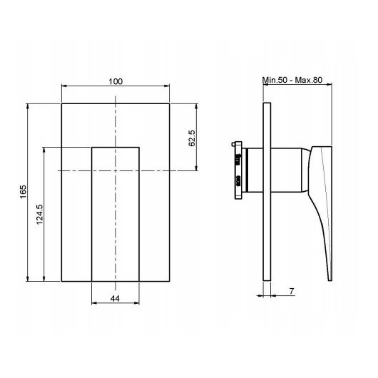 смеситель для душа fima carlofrattini zeta f3969x1ns черный матовый