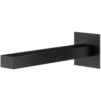 Излив для ванны Plumberia Selection TAG SPQ0258NO 200 мм, черный матовый