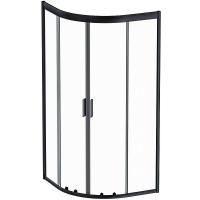 Душевой уголок AM.PM Gem 90×90 W90G-401-090BT профиль черный матовый, стекло прозрачное