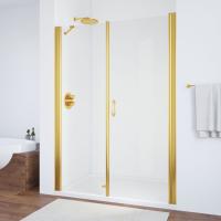 Дверь для душевой кабины в нишу Vegas Glass EP-F-2 165 09 01 профиль золото, стекло, стекло прозрачное