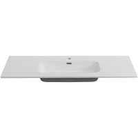 Раковина Cezares Duet CZR-8095-120 121x46 см, накладная, белый
