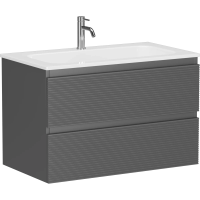 Тумба под раковину Sancos Folk 80 FL80GS подвесная Grey soft