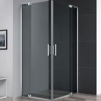Душевой уголок Cezares Slider 90x90 SLIDER-A-2-80/90-GRIGIO-Cr профиль Хром стекло серое