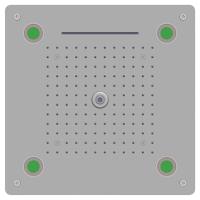 Верхний душ RGW Shower Panels SP-73 21140273-01 Хром