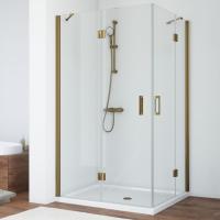 Душевой уголок Vegas Glass AFA-F 100*90 05 01 профиль бронза, стекло прозрачное