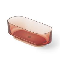 Ванна Dea Design Shadow DD8675 1700 R9 отдельностоящая, Glasstech, прозрачная смола, 170x72x56см., brown copper