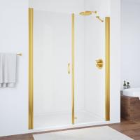 Дверь для душевой кабины в нишу Vegas Glass EP-F-2 180 09 01 профиль золото, стекло, стекло прозрачное