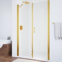 Дверь для душевой кабины в нишу Vegas Glass EP-F-2 115 09 01 профиль золото, стекло, стекло прозрачное