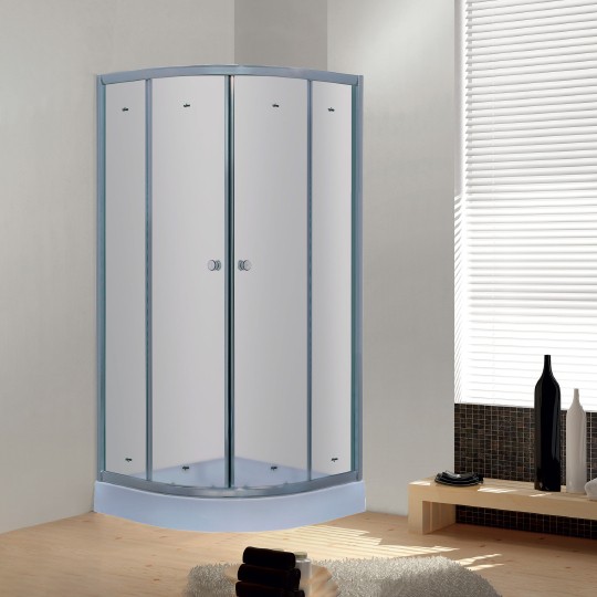 душевой уголок timo tl 100×100 tl-1101f профиль хром, стекло матовое