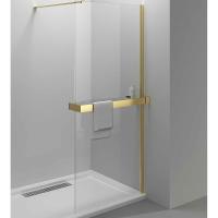 Душевая перегородка Vincea Walk-In HR 90 VSW-4HR900CLG профиль брашированное золото, стекло прозрачное