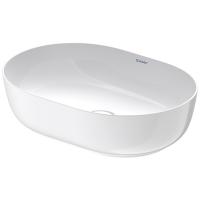 Duravit LUV Раковина 500х350 мм., для установки на столешницу, без отв для смесителя, без перел, с керамичес крышкой, с крепежом, белая глянцевый