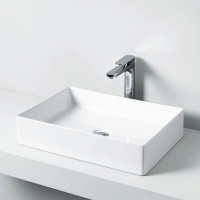 Раковина накладная 55 см ArtCeram Scalino SCL002 01 00, белая.