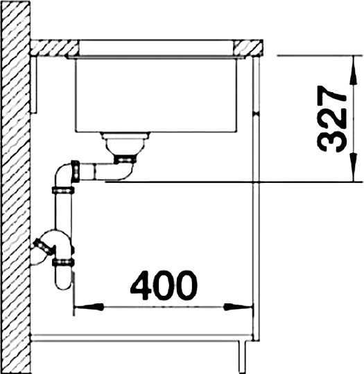 кухонная мойка blanco subline 320-u 523409 жемчужная