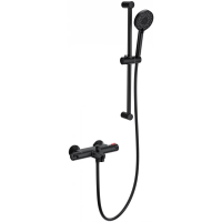 Термостат для ванны Wonzon & Woghand WW-C2001-A-MB с душевым гарнитуром, черный матовый Термостат для ванны Wonzon & Woghand WW-C2001-A-MB с душевым гарнитуром, черный матовый