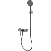 Смеситель для душа AQUAme Asti AQM6413GM с душевым гарнитуром, оружейная сталь