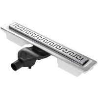 Душевой лоток Berges B1 Antik 600 090124 с решеткой хром матовый