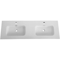 Раковина Cezares Duet CZR-8095-140-2 141x46 см, накладная, белый