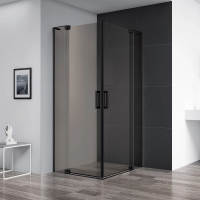 Душевой уголок 100-110x100-110 см Cezares SLIDER-A-2-100/110-BR-NERO бронза