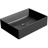 Раковина GSI Kube X 942926 накладная, 50x37 см, Ardesia opaco (Черный матовый)