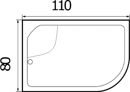 душевой поддон wemor 110x80x44 l 10000002202 белый душевой поддон wemor 110x80x44 l 10000002202 белый
