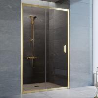 Дверь для душевой кабины в нишу Vegas Glass ZP 120 09 05 профиль золото, стекло, стекло бронза
