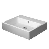 Duravit Vero Air Раковина 600мм, с переливом, с площадкой, без отв. под смеситель, на столешницу, белая