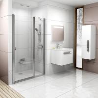 Дверь для душевой кабины в нишу Ravak Chrome CSD2-110 0QVDCC00Z1 Transparent, профиль блестящий