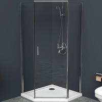 Душевой уголок BelBagno Uno 90×90 UNO-195-P-1-90-C-Cr профиль хром, стекло прозрачное