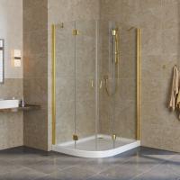 Душевой уголок Vegas Glass AFS-Fux 120*90 09 01 профиль золото, стекло, стекло прозрачное