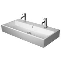 Duravit Vero Air Раковина 100cm, с переливом, с площадкой, с 2 отв. под смеситель, на столешницу, белая