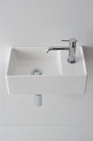 Раковина Scarabeo Teorema 2.0 8031/R41x23 подвесная/накладная, прямоугольная, 41x23 см, белая