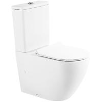 Унитаз компакт BelBagno Sfera-R BB2141CPR/BB2111SC без бачка с сиденьем Микролифт