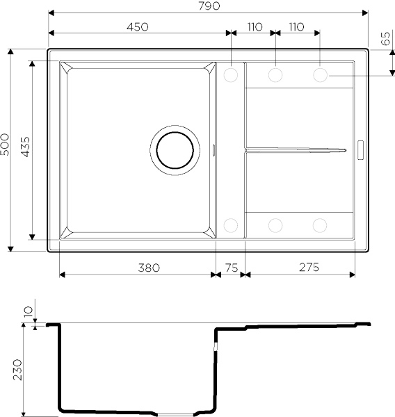кухонная мойка omoikiri sumi 79-ev 4993668 эверест