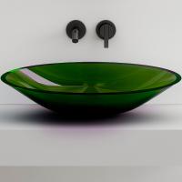 Раковина 53.5x42.5 см Abber Kristall AT2812Emerald