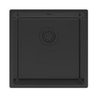 Кухонная мойка Paulmark LASSAN 44 UNI LA44-MBN, цвет матовый черный NANO PVD