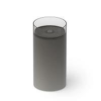 Раковина Dea Design Pedestal Basin DD2012 400 R4 напольная, без отв., Glasstech, прозрачная смола, Ø40х82см., Smoky Black R4