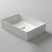 раковина simas agile ag 60 bi matt 60х40 см, накладная, белая матовый