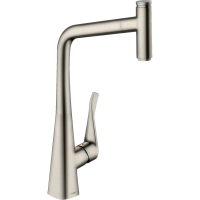 Смеситель для кухни Hansgrohe Metris M71 73803800, сталь