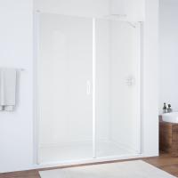 Дверь для душевой кабины в нишу Vegas Glass EP-F-2 185 01 01 профиль белый, стекло прозрачное