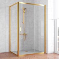 Душевой уголок Vegas Glass ZP+ZPV 130*70 09 01 профиль золото, стекло, стекло прозрачное