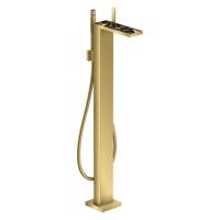 Axor Axor MyEdition Смеситель для ванны, напольный, с ручным душем, без панели, цвет: полированное золото