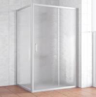 Душевой уголок Vegas Glass ZP+ZPV 140*80 07 02 профиль матовый хром, стекло шиншилла