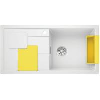 Мойка кухонная Blanco Sity XL 6 S белая, аксессуары лимон