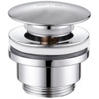 Донный клапан Abber AF0011 click-clack, хром