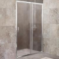 Дверь для душевой кабины BelBagno Unique 135 UNIQUE-BF-1-120/135-P-Cr профиль хром, стекло рифленое