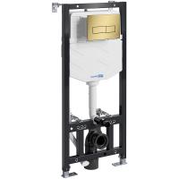 Инсталляция WasserKRAFT Aller 10TLT.010.ME.MG03 для унитаза с клавишей смыва Золото матовое