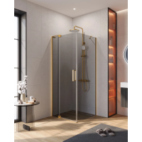 Душевой уголок Cezares Slider SLIDER-AH-1-80-70/80-GRIGIO-BORO 70-80x79,5 см, профиль золотой матовый, стекло графитовое Душевой уголок Cezares Slider SLIDER-AH-1-80-70/80-GRIGIO-BORO 70-80x79,5 см, профиль золотой матовый, стекло графитовое